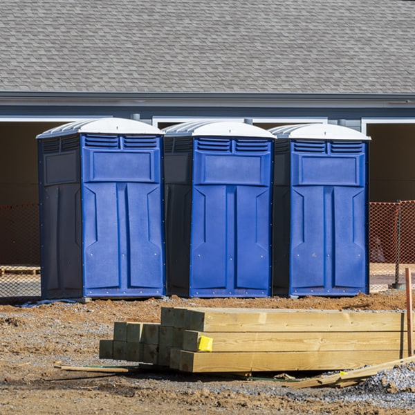 are there any restrictions on where i can place the porta potties during my rental period in Powderly Texas